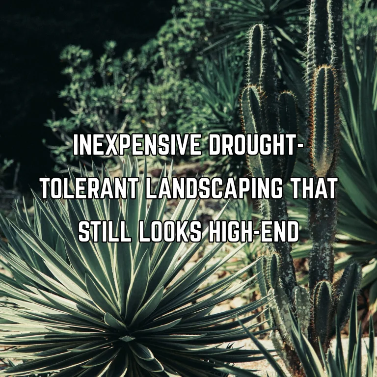 Inexpensive Drought-Tolerant Landscaping That Still Looks High-End